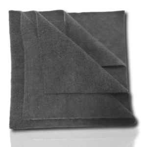 ŚCIERKA Z MIKROWŁÓKNA  BEZSZWOWA 40X40 CM CZARNA 1 SZTUKA (1)